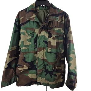 Mens M65 Green Camo Military Field Jacket Coat XS Parka Army Cold Weather Short
